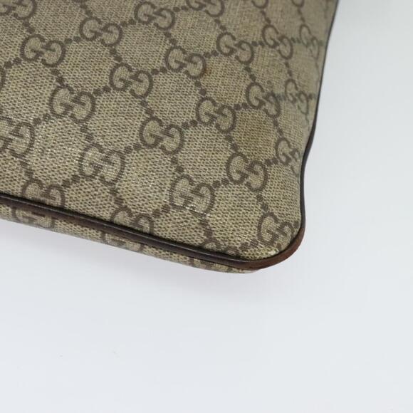 GUCCI GG Supreme Shoulder Bag Pvc Outlet Beige Silver - Picture 11 of 16